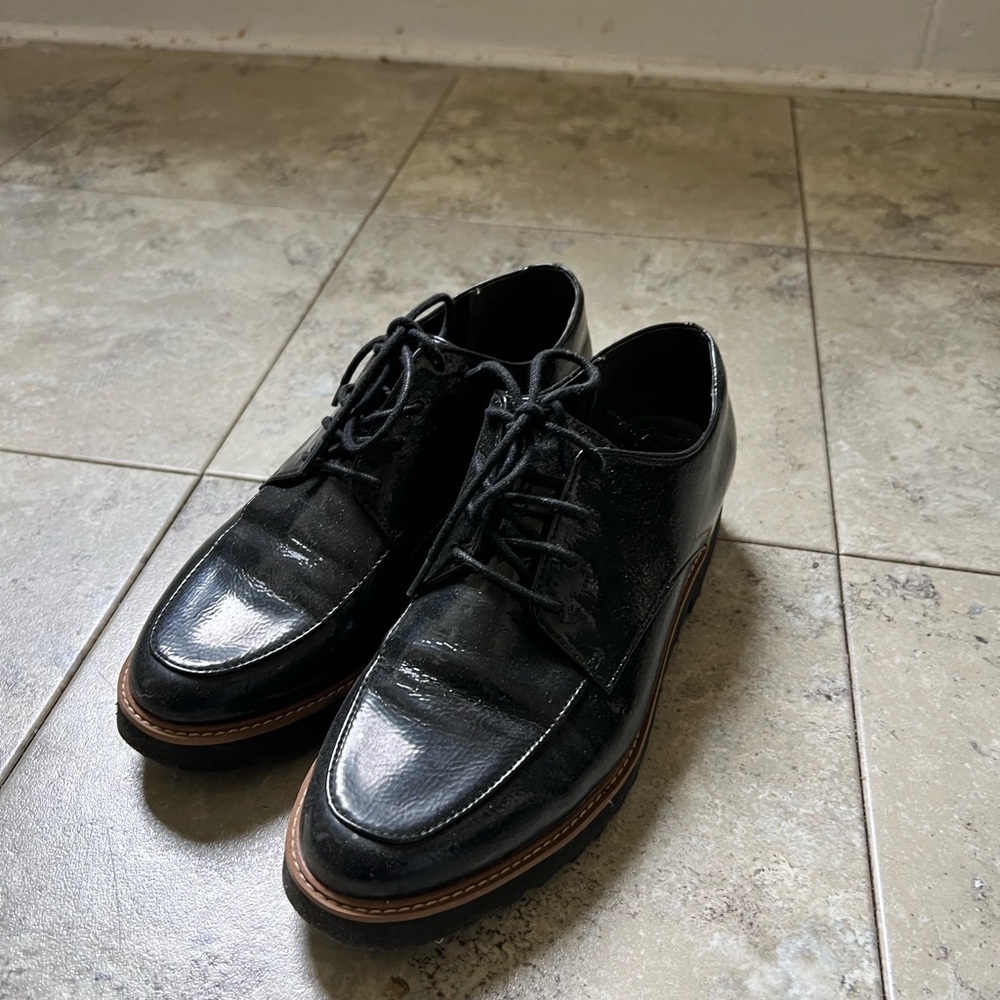 Franco Sarto Black Women's Oxfords